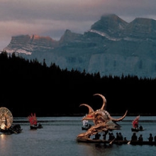 Princess of the Stars R. Murray Schafer, Banff Festival of the Arts, 1985. Performed in Two Jack Lake, near Banff, August 8-10, at dawn for the Banff Festival of the Arts